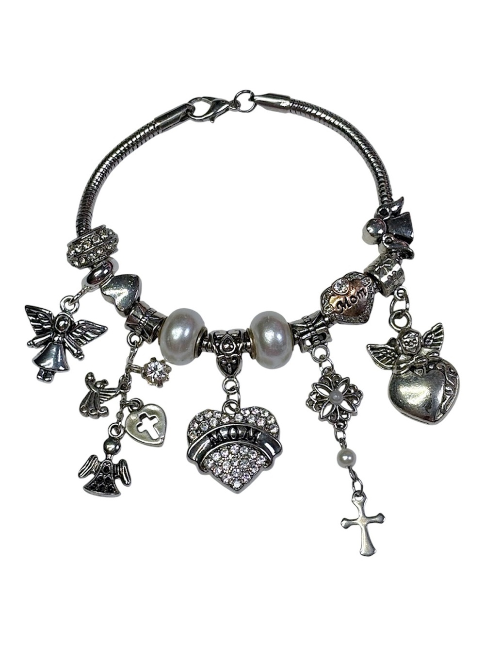 Custom Mom charm bracelet 💗
